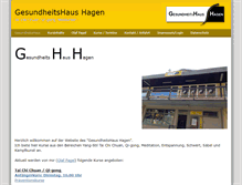 Tablet Screenshot of gesundheitshaus-hagen.de